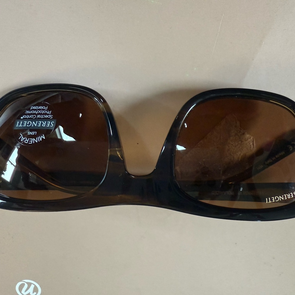 Serengeti Brown Tortoiseshell Oversized Sunglasses